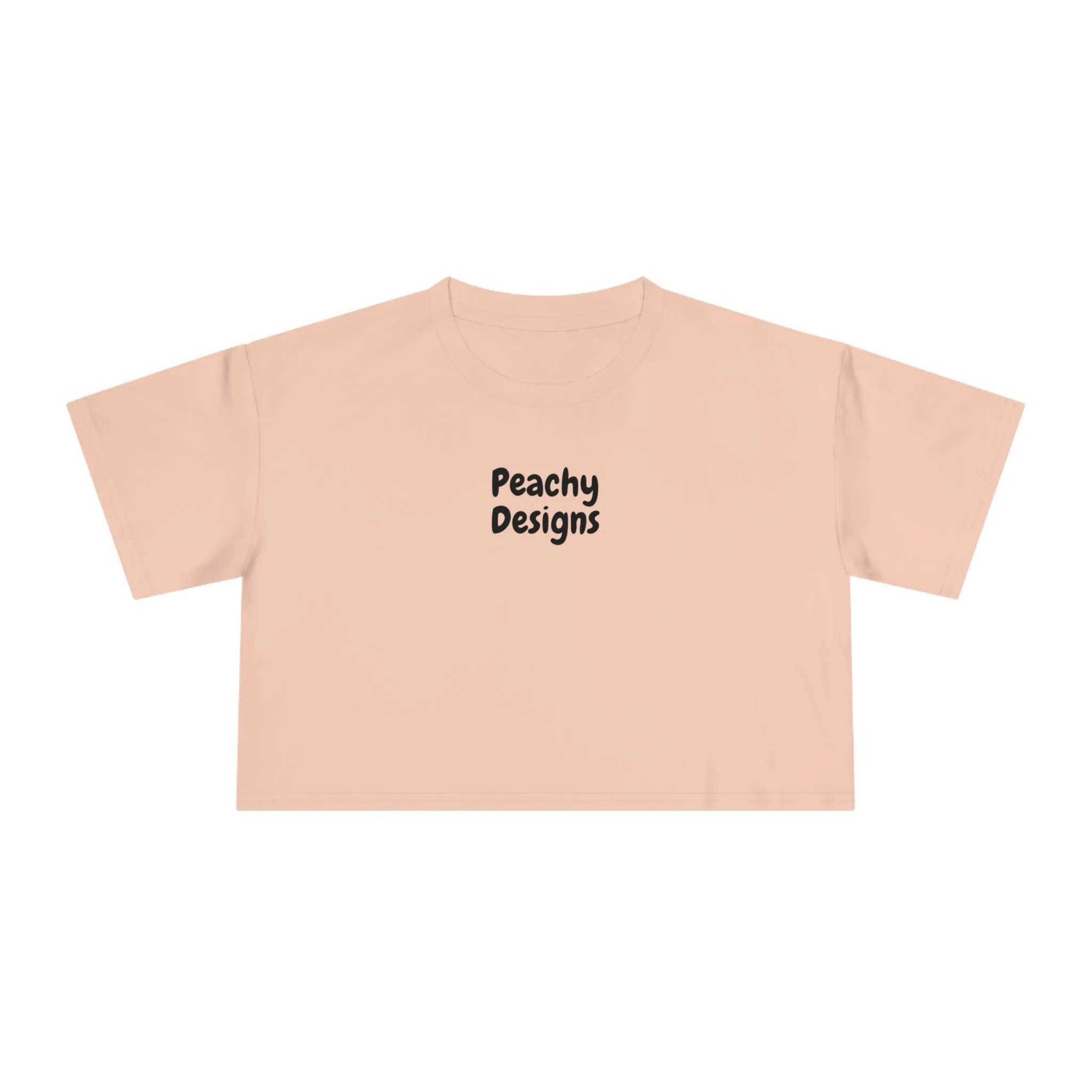 Resting Peach Face Women's Crop Tee