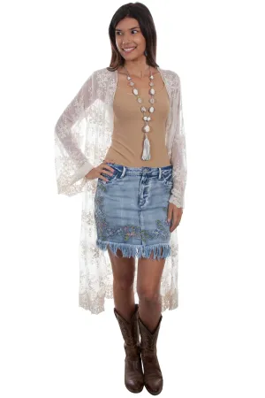 Retro Profile Scully Womens Denim Rayon Flirty Mini Skirt Scully Womens Denim Rayon Flirty Mini Skirt Fit Layer