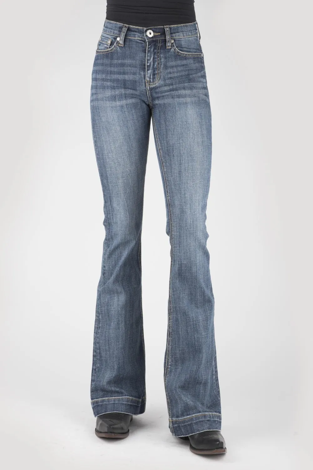 Teen Outfit Bold Urban Explorer Eco Friendly Production Stetson Womens 921 Plain Back Blue Cotton Blend Jeans