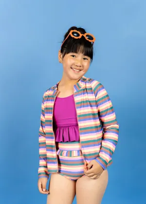 Retro Stripe | Youth Rashguard Top (Unisex)