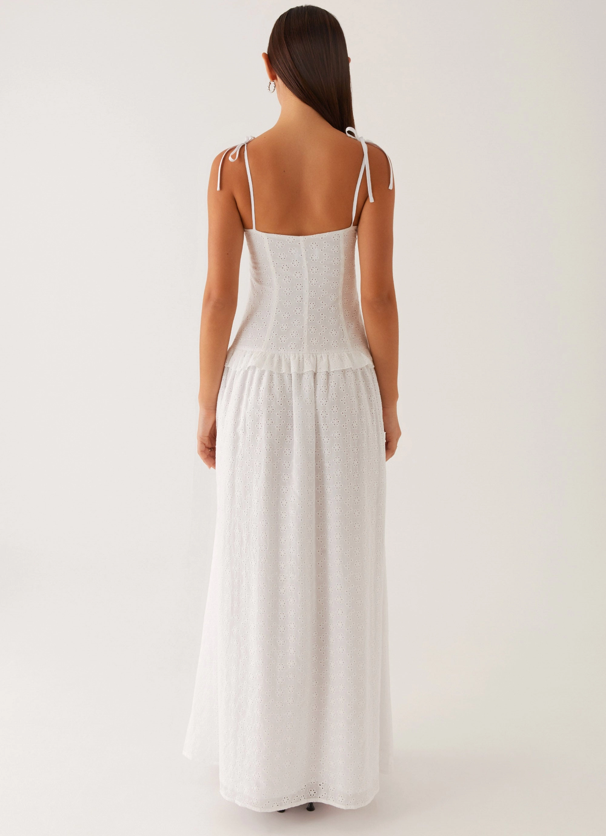 Reveria Twist Maxi Dress - Ivory Confident Touch