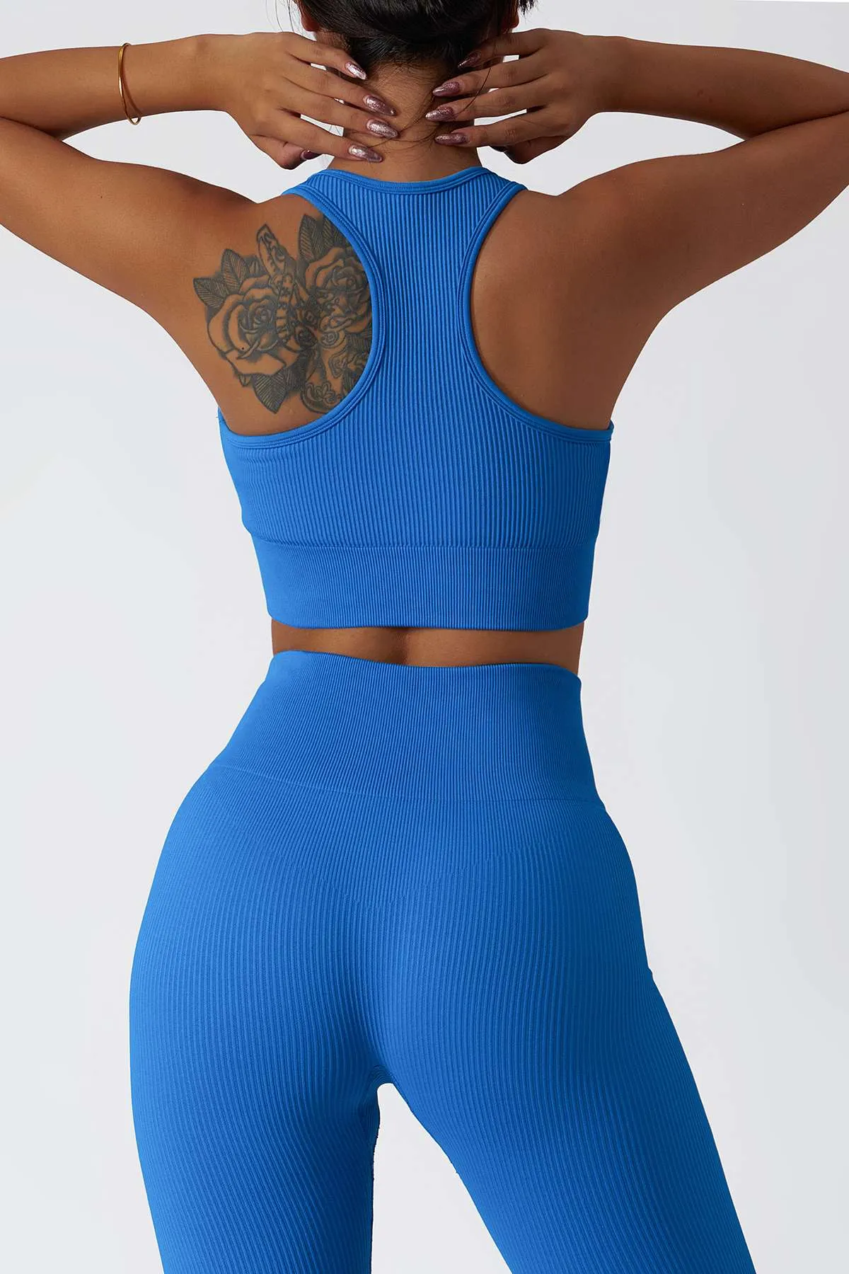 Ribbed Racerback Sports Bra