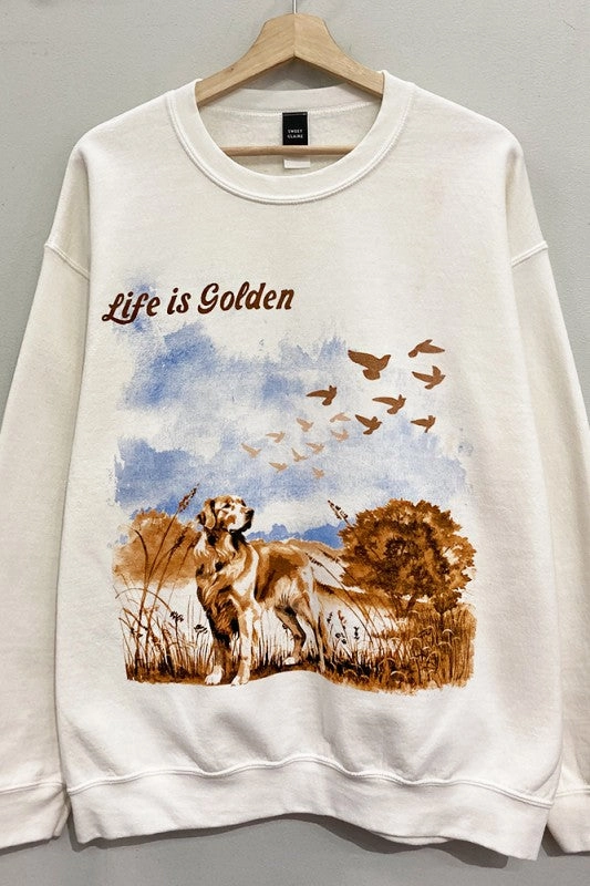 Life Is Golden Sweatshirt S-XL Active Comfort Wear