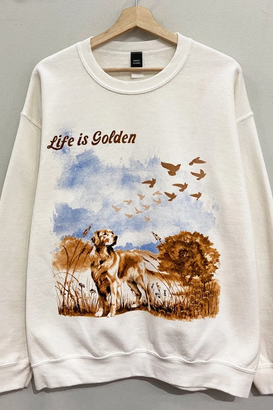 Life Is Golden Sweatshirt S-XL Sleek And Stylish