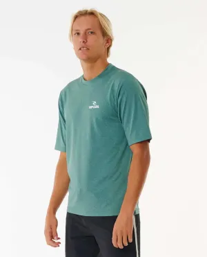 Ripcurl Stack UPF Short Sleeve Rashie - Bluestone Marle