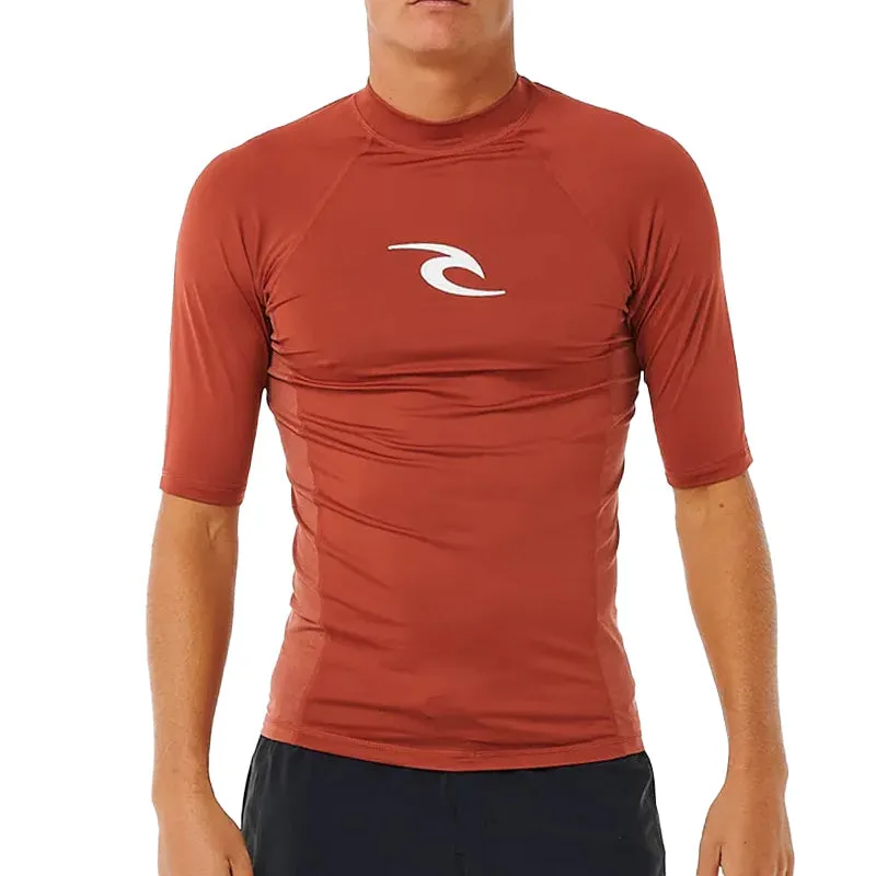 Ripcurl Waves UPF Perf Short Sleeve Rash Vest