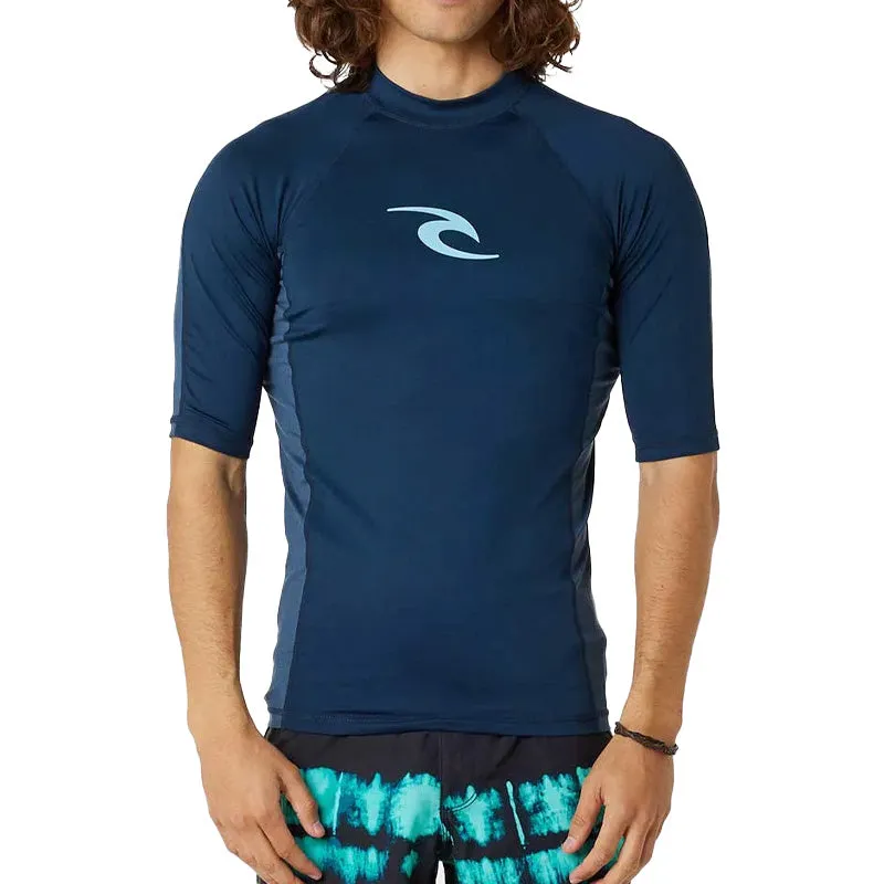 Ripcurl Waves UPF Perf Short Sleeve Rash Vest