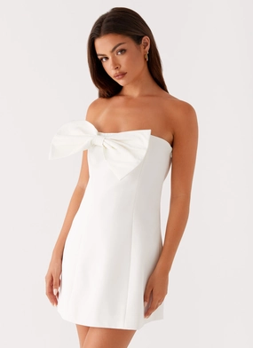 Riva Mini Dress - White Seasonal Layering Riva Mini Dress - White Functional Style