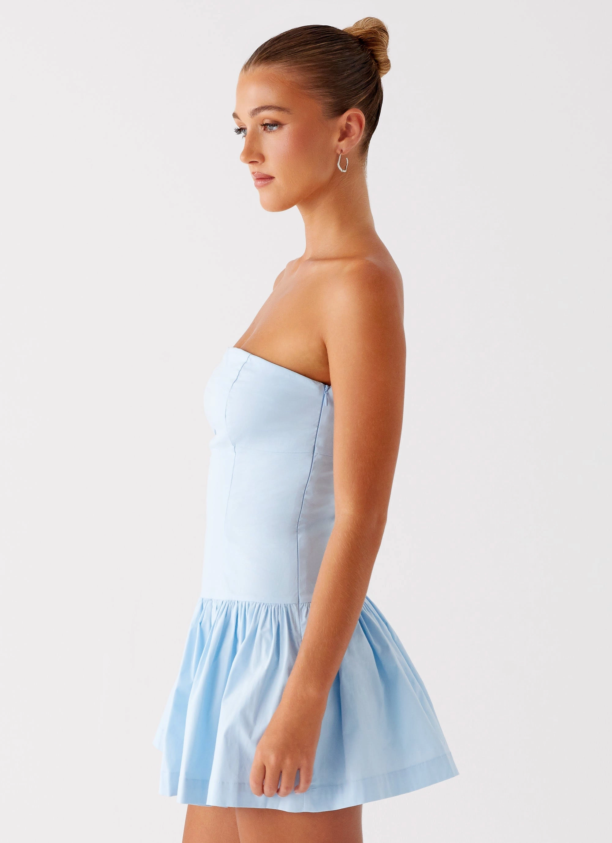 Riviera Mini Dress - Blue Bless Glow