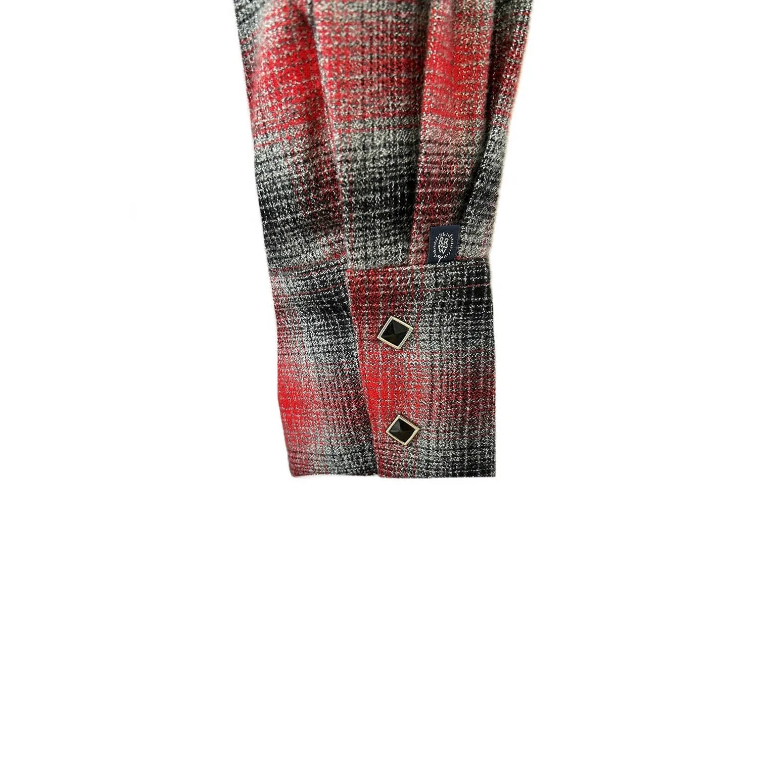 Subtle patterns Matte Look Rockmount Womens Buffalo Check Flannel Black/Red 100% Cotton L/S Shirt