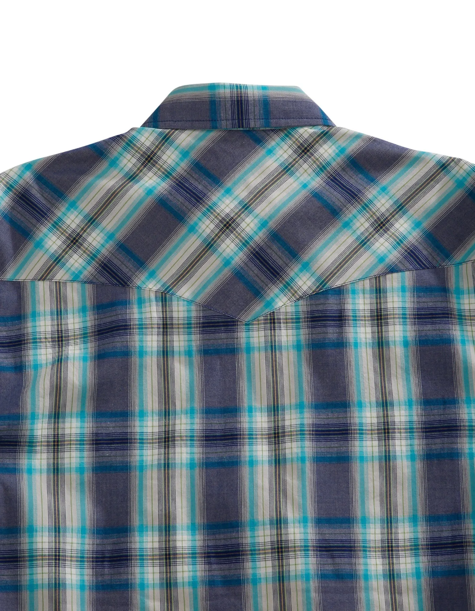 Tin Haul Mens Blue 100% Cotton Grid Plaid L/S Shirt Premium Finish Party Ready
