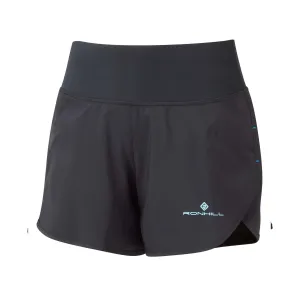 Ronhill | Women's Tech 4.5" Short - Black/Aquamint