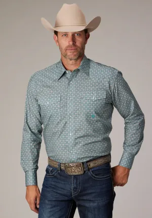 Roper Mens 2019 Silver Spring Grey 100% Cotton L/S Shirt Party Perfect Roper Mens 2019 Silver Spring Grey 100% Cotton L/S Shirt Essential Fit Anti Static Lining