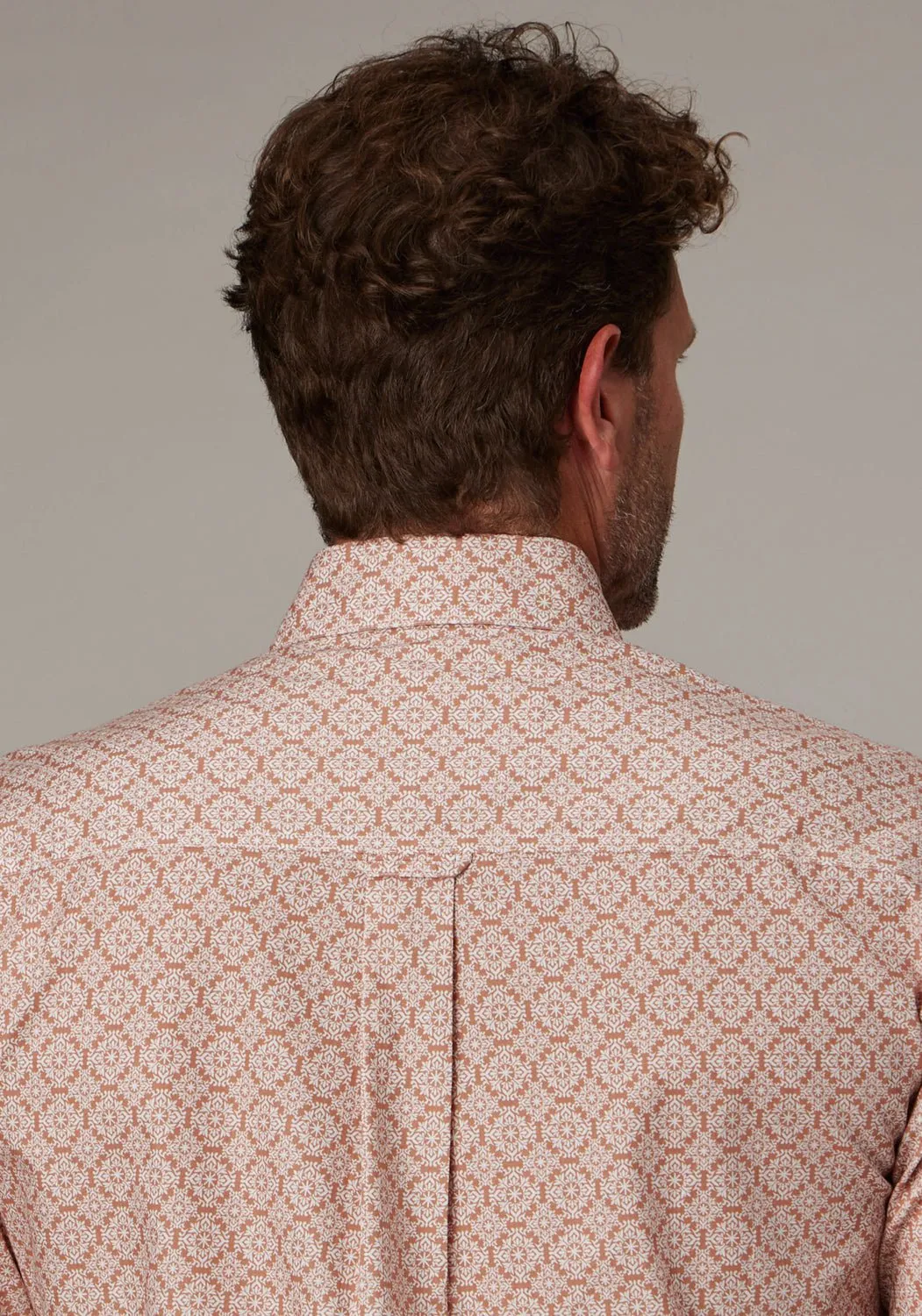 Timeless Piece Roper Mens 2020 Medallion Clay 100% Cotton 1 Pkt S/S Shirt