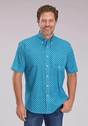 Roper Mens 2503 Bluebird Foulard Blue 100% Cotton 1 Pkt S/S Shirt Chic Fashion Roper Mens 2503 Bluebird Foulard Blue 100% Cotton 1 Pkt S/S Shirt stain resistant coating Versatile Clothing