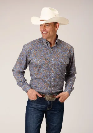 Roper Mens Valley Paisley Brown 100% Cotton L/S Shirt Fashion Layer Roper Mens Valley Paisley Brown 100% Cotton L/S Shirt Beach Attire
