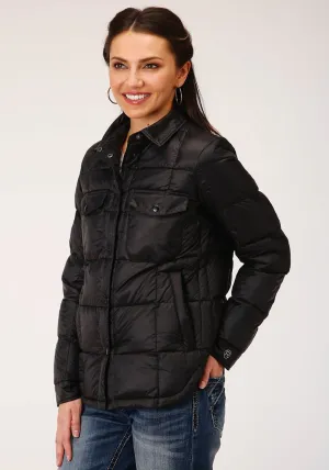 Roper Womens Black Nylon Parachute Down Fill Jacket Lasting Comfort Roper Womens Black Nylon Parachute Down Fill Jacket Vintage Lover Smooth Bold