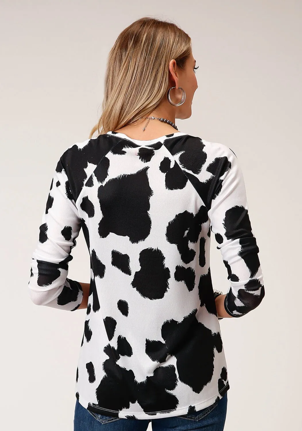 Roper Womens Cow Skin Polyester Sublimation L/S Tunic Outfit Mix Fresh Attire