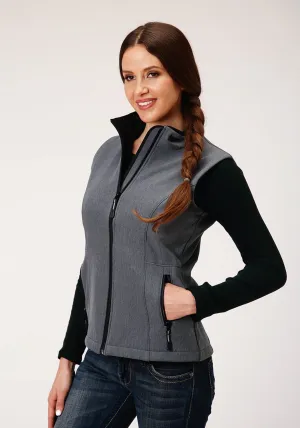 Roper Womens Heather Grey Polyester Softshell Vest Must Have Roper Womens Heather Grey Polyester Softshell Vest Balanced Look