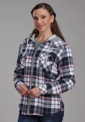 Roper Womens Thermal Lined Flannel Black 100% Cotton Jacket Urban Craft Roper Womens Thermal Lined Flannel Black 100% Cotton Jacket Traveler Gear Earthy