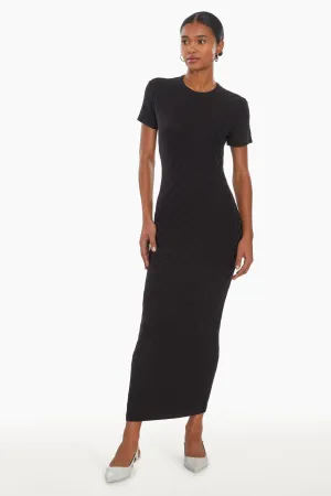 Rosaria Dress in Black Sleek Wear Rosaria Dress in Black Boat-Neck