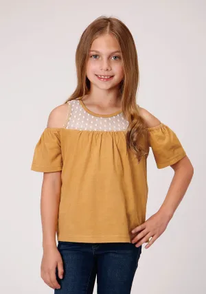 Round Collar Roper Girls Yellow 100% Cotton Dip Dyed S/S Tunic Indoor Comfort Roper Girls Yellow 100% Cotton Dip Dyed S/S Tunic