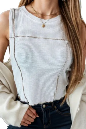Round Neck Sleeveless Tank