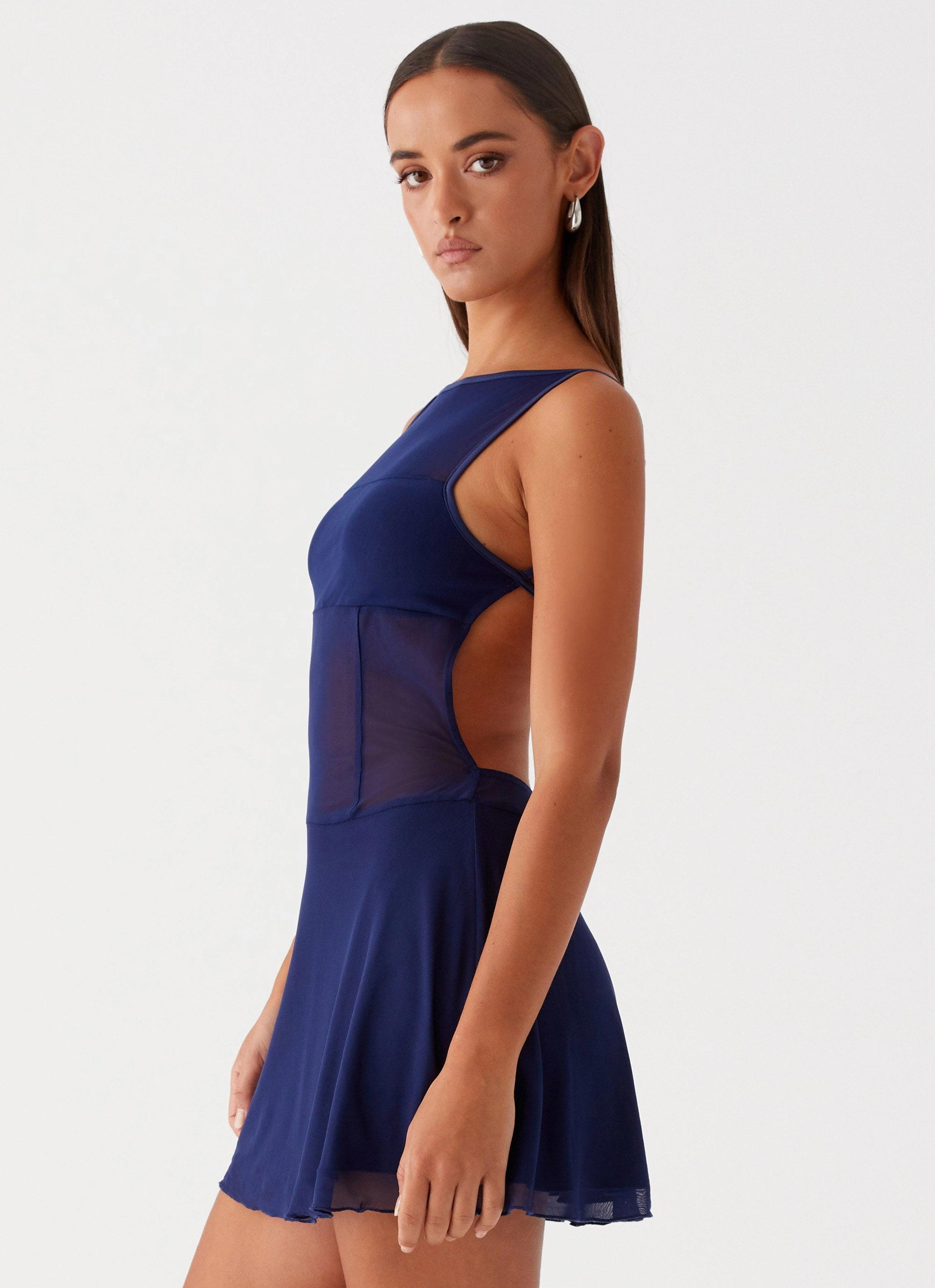 Refined Style Roxanne Mini Dress - Navy