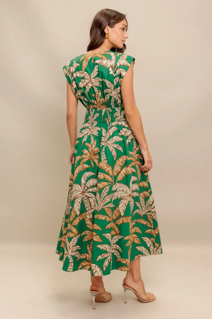 Versatile and Comfortable Ruby Tropical Maxi Dress