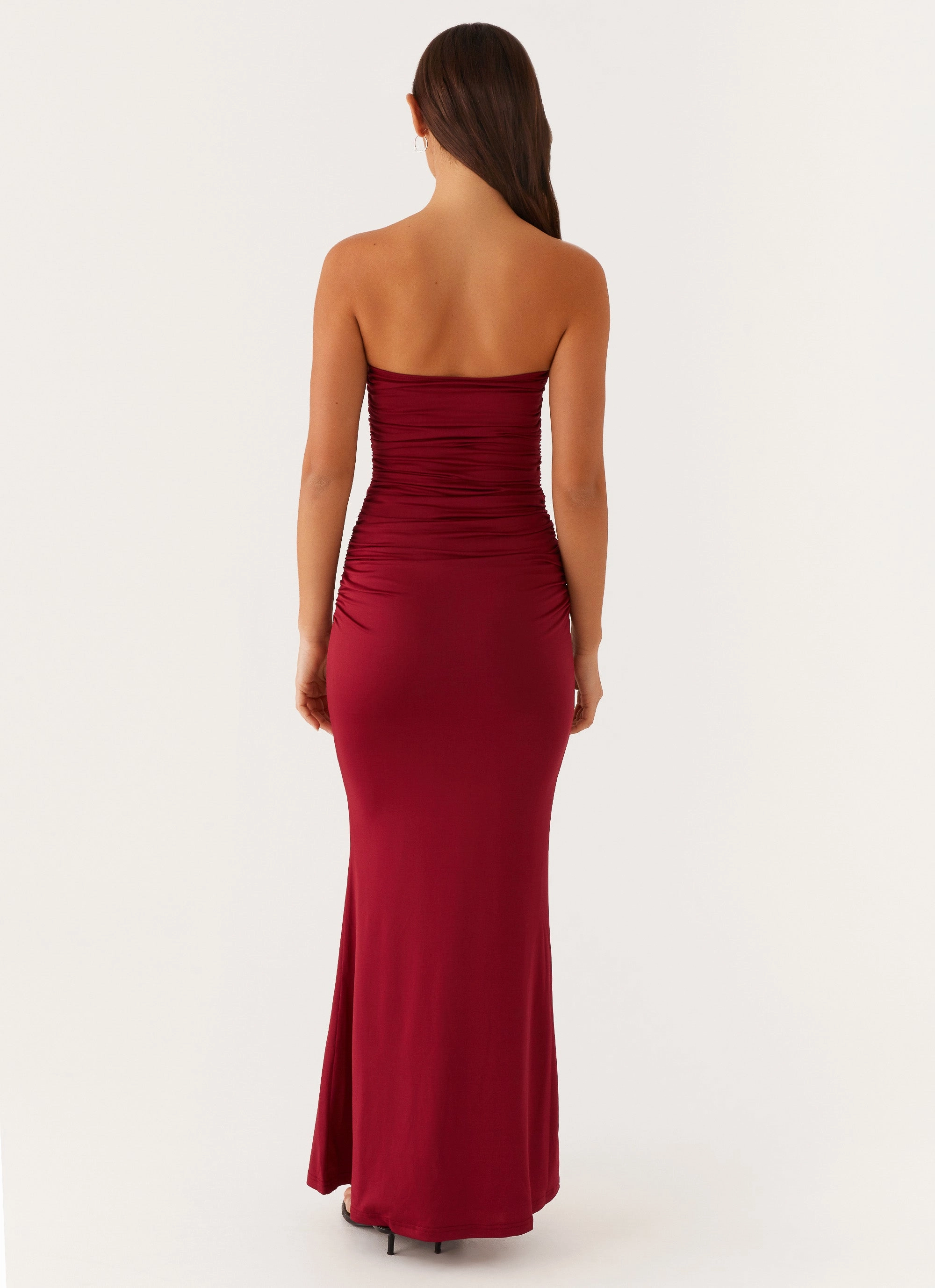 Easy Pretty Light Fabric Rudy Maxi Dress - Maroon