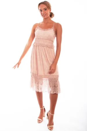 Rugged Fit Scully Womens Rose Polyester Tiered Lace S/L Dress Scully Womens Rose Polyester Tiered Lace S/L Dress Vibrant Trendy