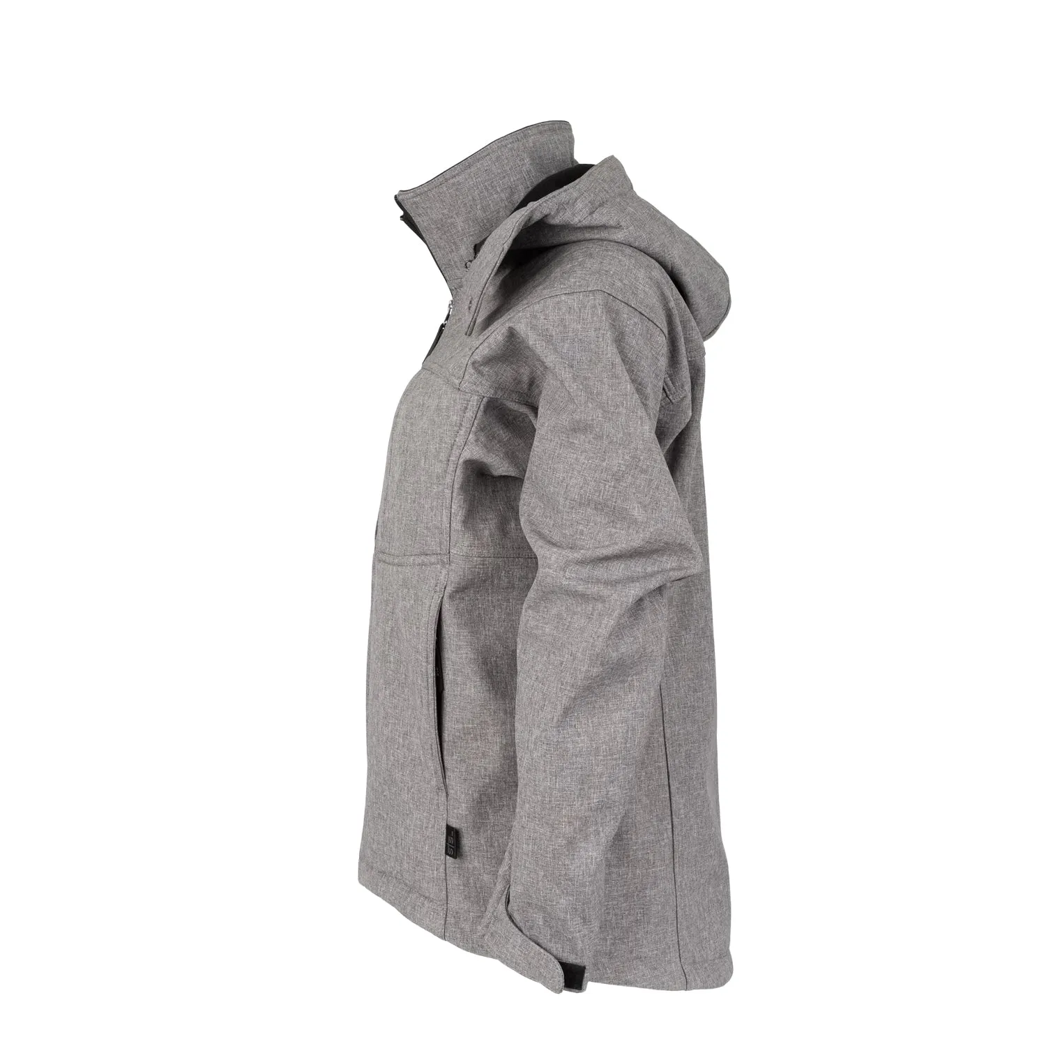 STS Ranchwear Womens Weston Heather Gray Poly/Spandex Softshell Jacket Anti Odor Fabric Treatment