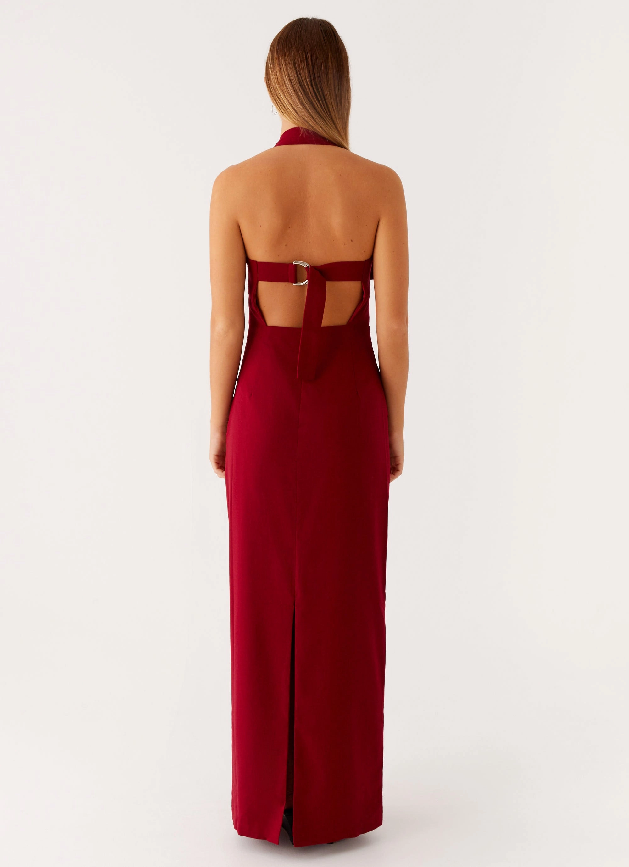 Rumour Has it Maxi Dress - Red Fashionable Style Full Coverage