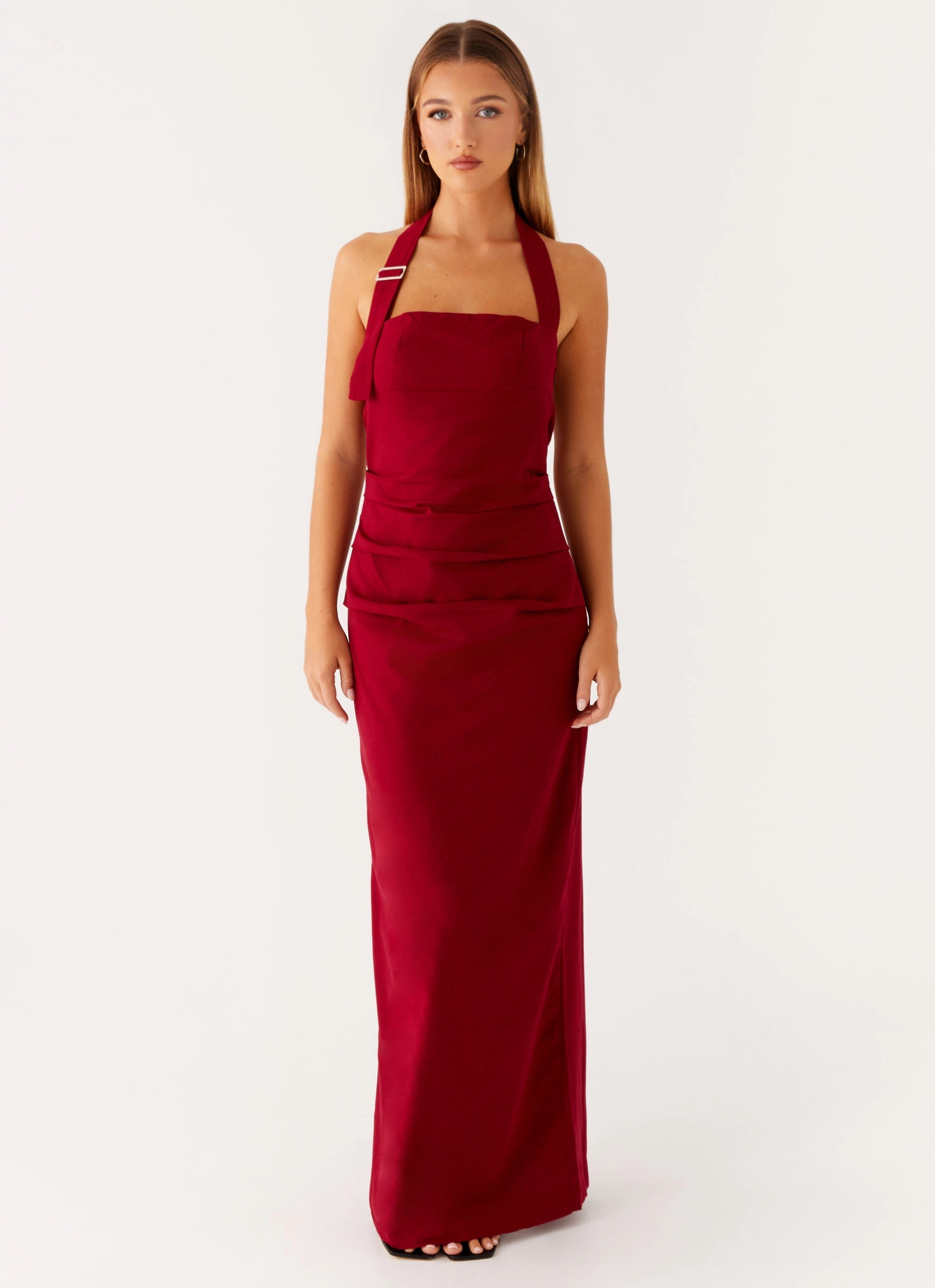 Polished Motion Day Ready Rumour Has it Maxi Dress - Red