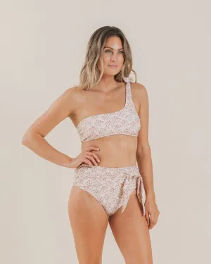 Rylee   Cru Women's High Waisted Bikini Bottom - Flower Shell