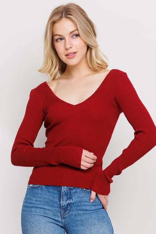 Sabrina Long Sleeve Yoko Shirt Micro Perforation