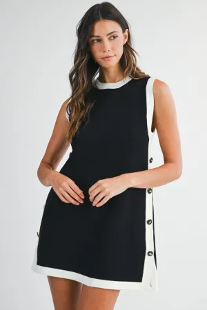 SALLY BLACK MINI DRESS Waist Defining SALLY BLACK MINI DRESS Polished Appearance