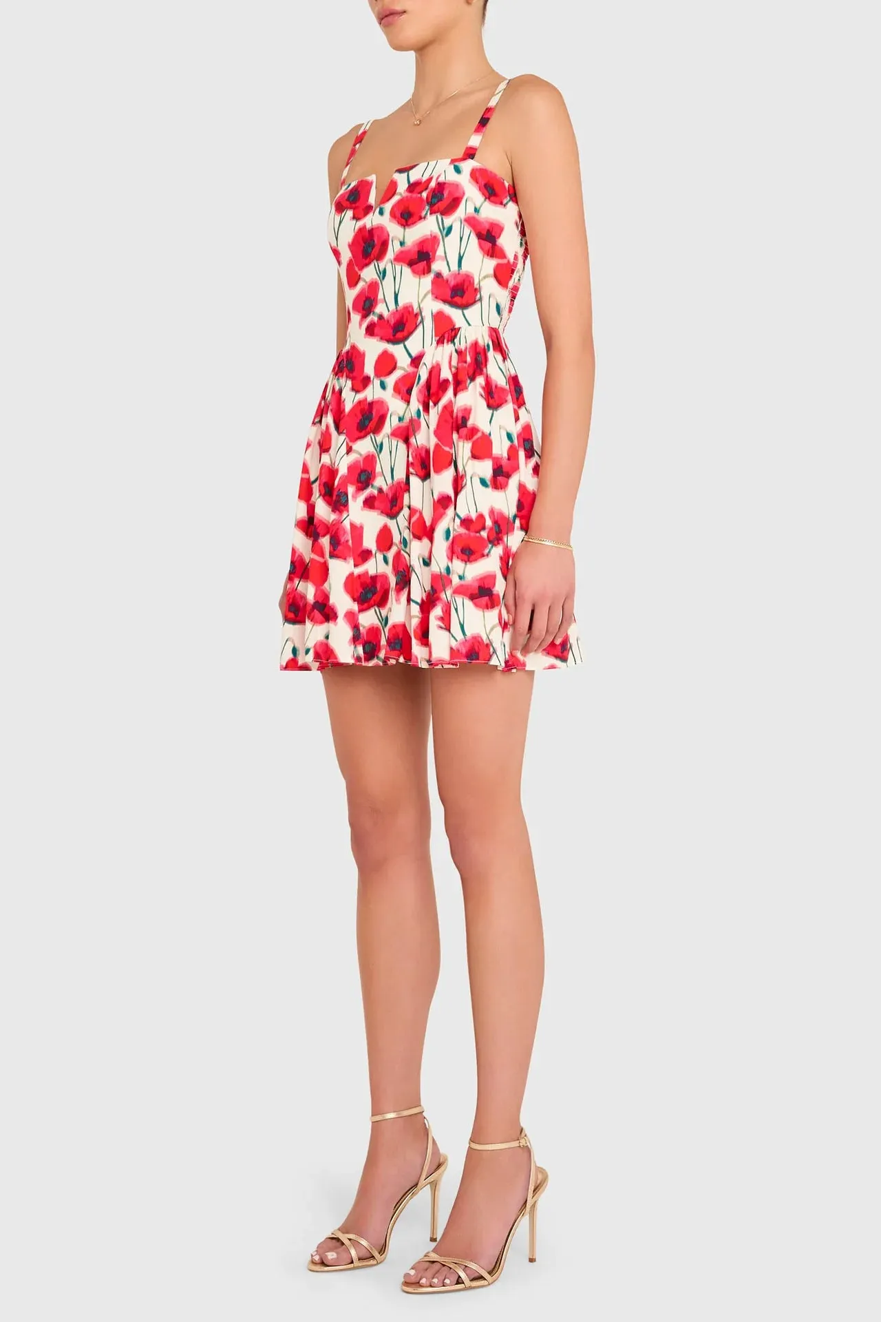 Bright Accent Sarabeth Dress in Poppy Field