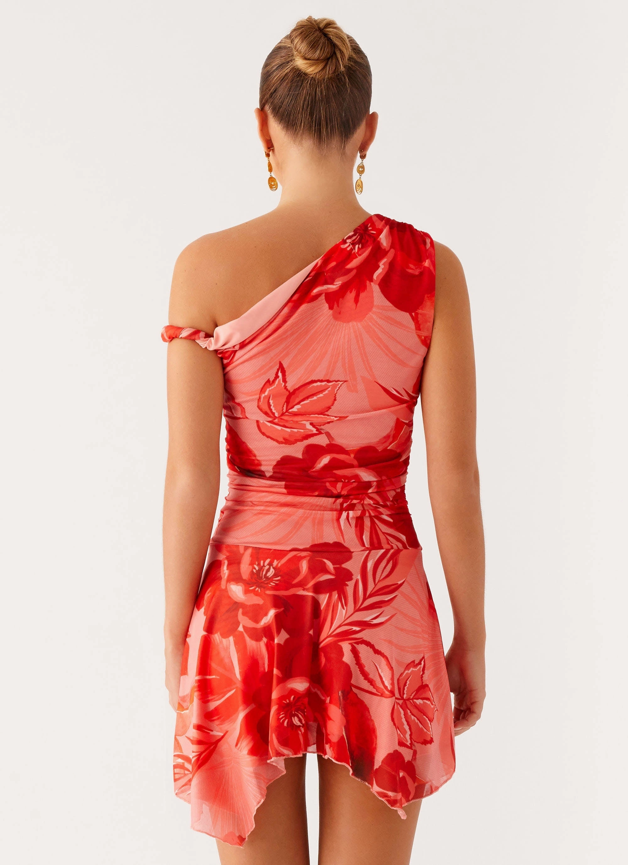 Wade Mini Dress - Sicily Sunsets Print Lounge Style