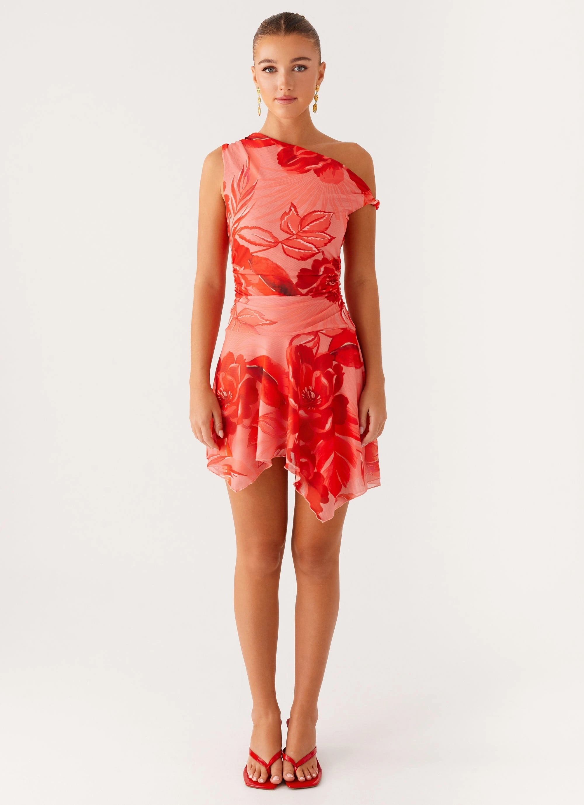 Wade Mini Dress - Sicily Sunsets Print Simple Chic