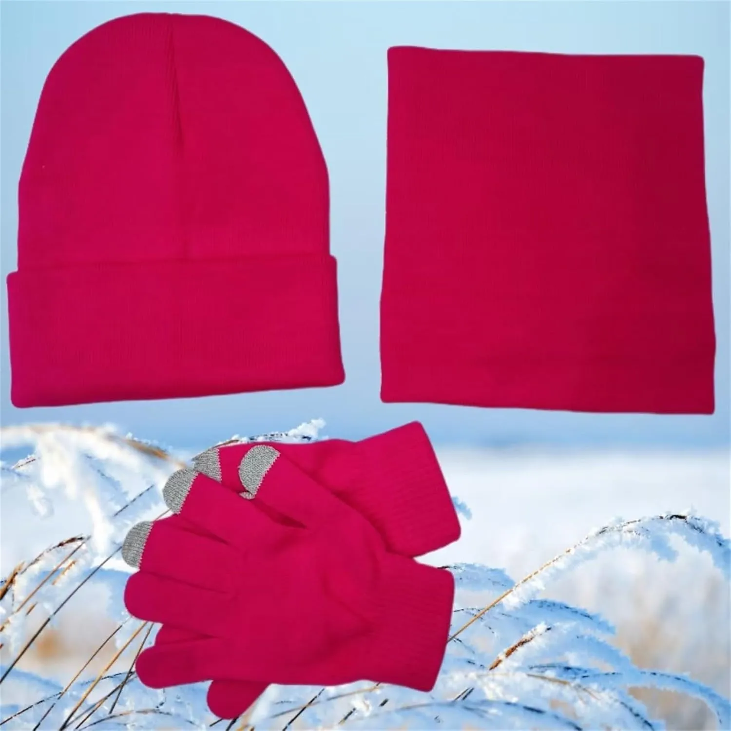 Scarf and Hat Set Bufandas para Mujer para Frio Womens Winter Hat Chemo Caps for Women Gloves and Scarf Set Womens