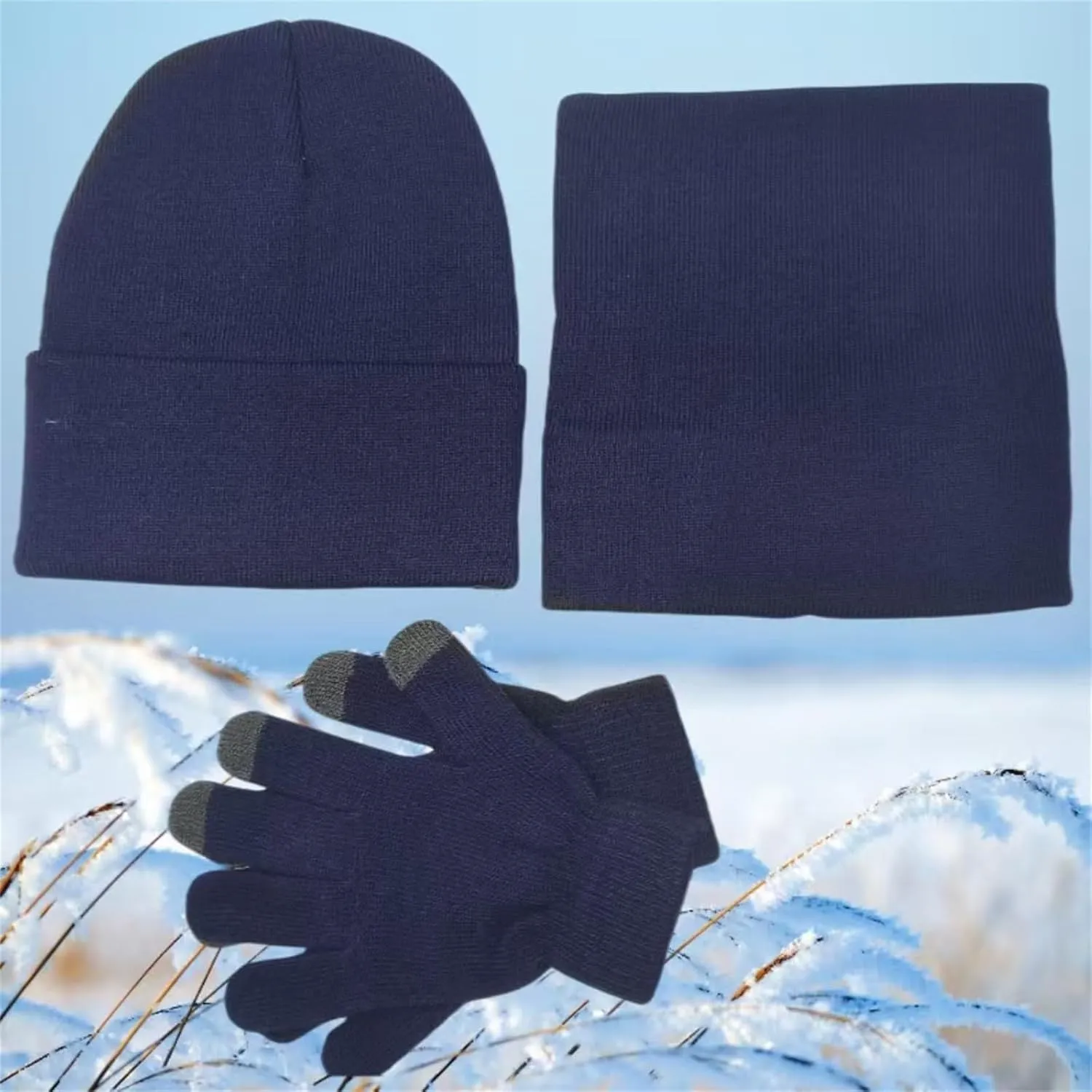 Scarf and Hat Set Bufandas para Mujer para Frio Womens Winter Hat Chemo Caps for Women Gloves and Scarf Set Womens