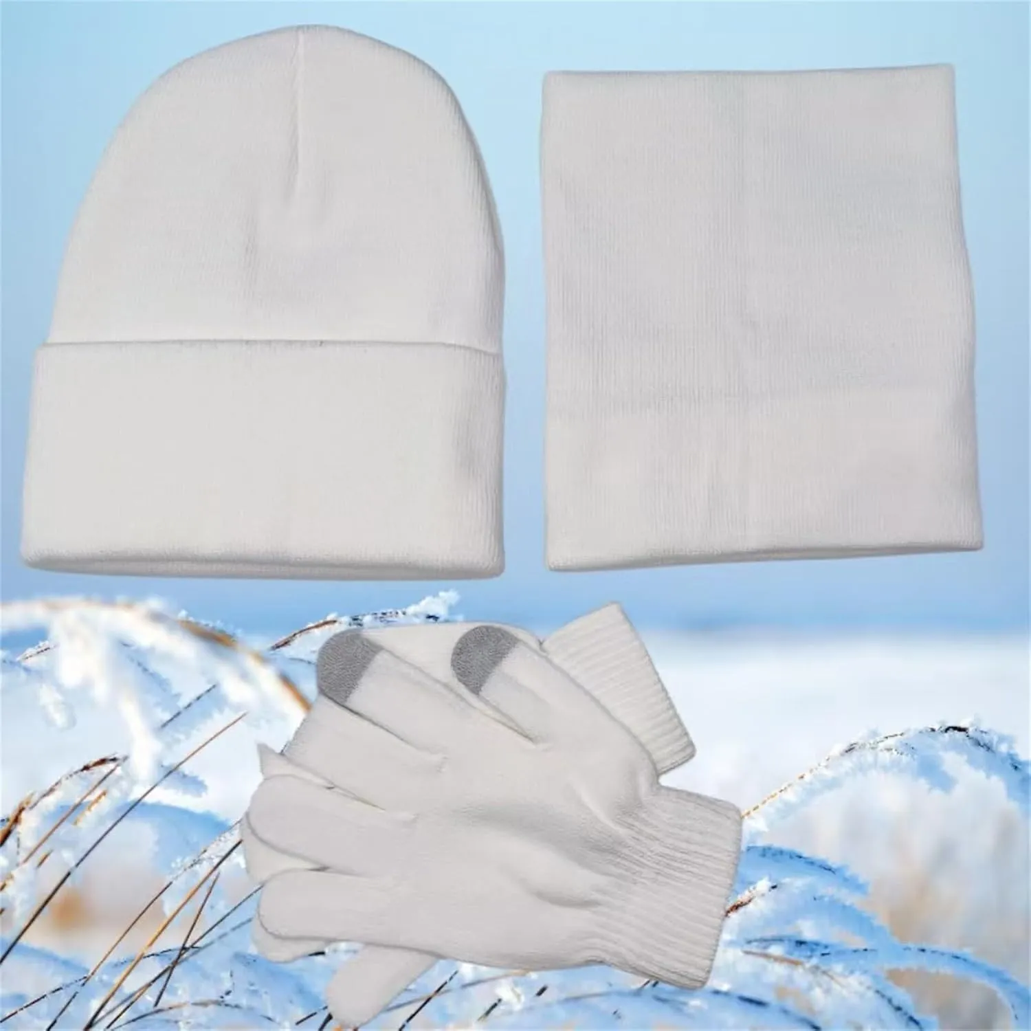 Scarf and Hat Set Bufandas para Mujer para Frio Womens Winter Hat Chemo Caps for Women Gloves and Scarf Set Womens