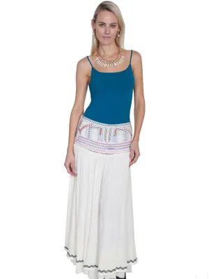 Scully Cantina Womens Natural 100% Viscose Embroidered Long Skirt Luxury Touch Scully Cantina Womens Natural 100% Viscose Embroidered Long Skirt Modern Earthy Style Match
