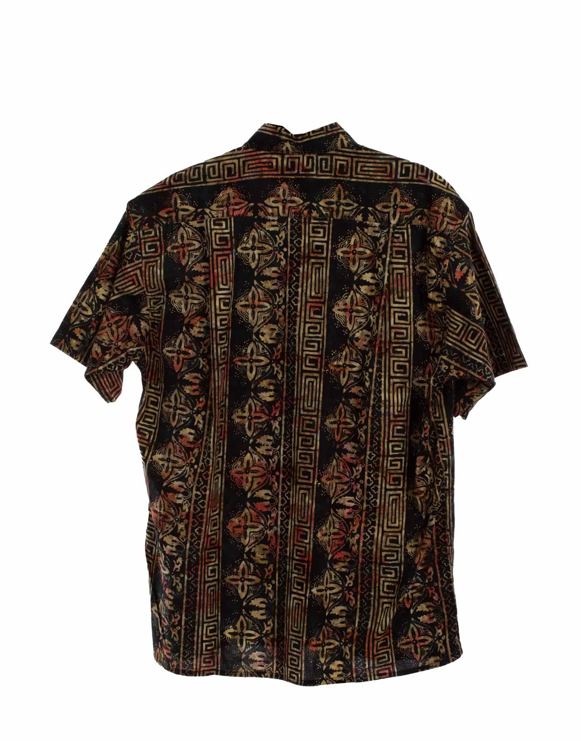 Functional Wear Scully Mens Special Batik Black 100% Cotton S/S Shirt