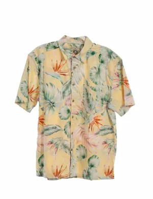 Scully Mens Vibrant Floral Yellow 100% Cotton S/S Shirt Timeless Look Scully Mens Vibrant Floral Yellow 100% Cotton S/S Shirt Relaxed Style