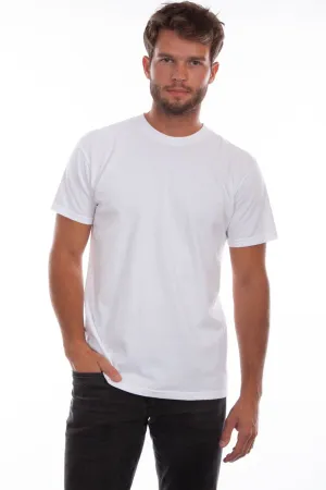 Scully Mens White 100% Cotton Crew S/S T-Shirt Go-To Choice Scully Mens White 100% Cotton Crew S/S T-Shirt Eco Friendly Production