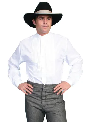 Scully RangeWear Mens White 100% Cotton Gambler L/S Western Shirt Go-to Wear No Slip Shoulder Grips Scully RangeWear Mens White 100% Cotton Gambler L/S Western Shirt