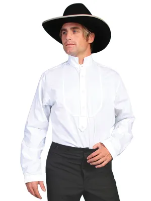 Scully RangeWear Mens White 100% Cotton Victorian L/S Pullover Western Shirt Weekend-Ready Scully RangeWear Mens White 100% Cotton Victorian L/S Pullover Western Shirt Pure Cotton