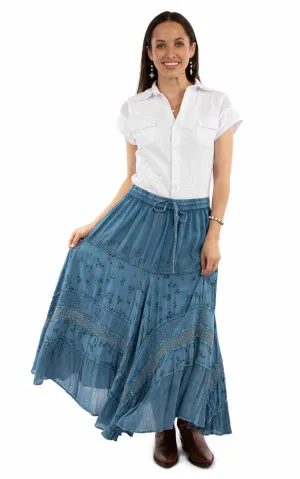 Scully Womens Adorned Multi Panels Blue 100% Rayon Skirt Recycled Denim Scully Womens Adorned Multi Panels Blue 100% Rayon Skirt Effortless casual Daily Wear Breathable Classic